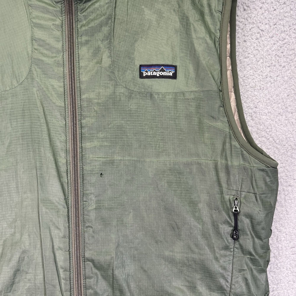 Patagonia Vest Mens Small Green Micro Puff Full Zip Lightweight Hiking Outdoors - Picture 2 of 13